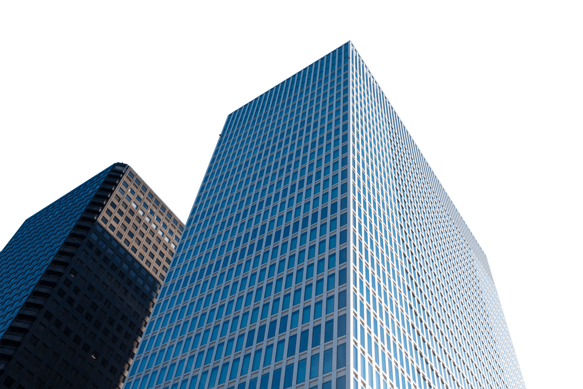 Modern office towers, representing institutional clients across the globe