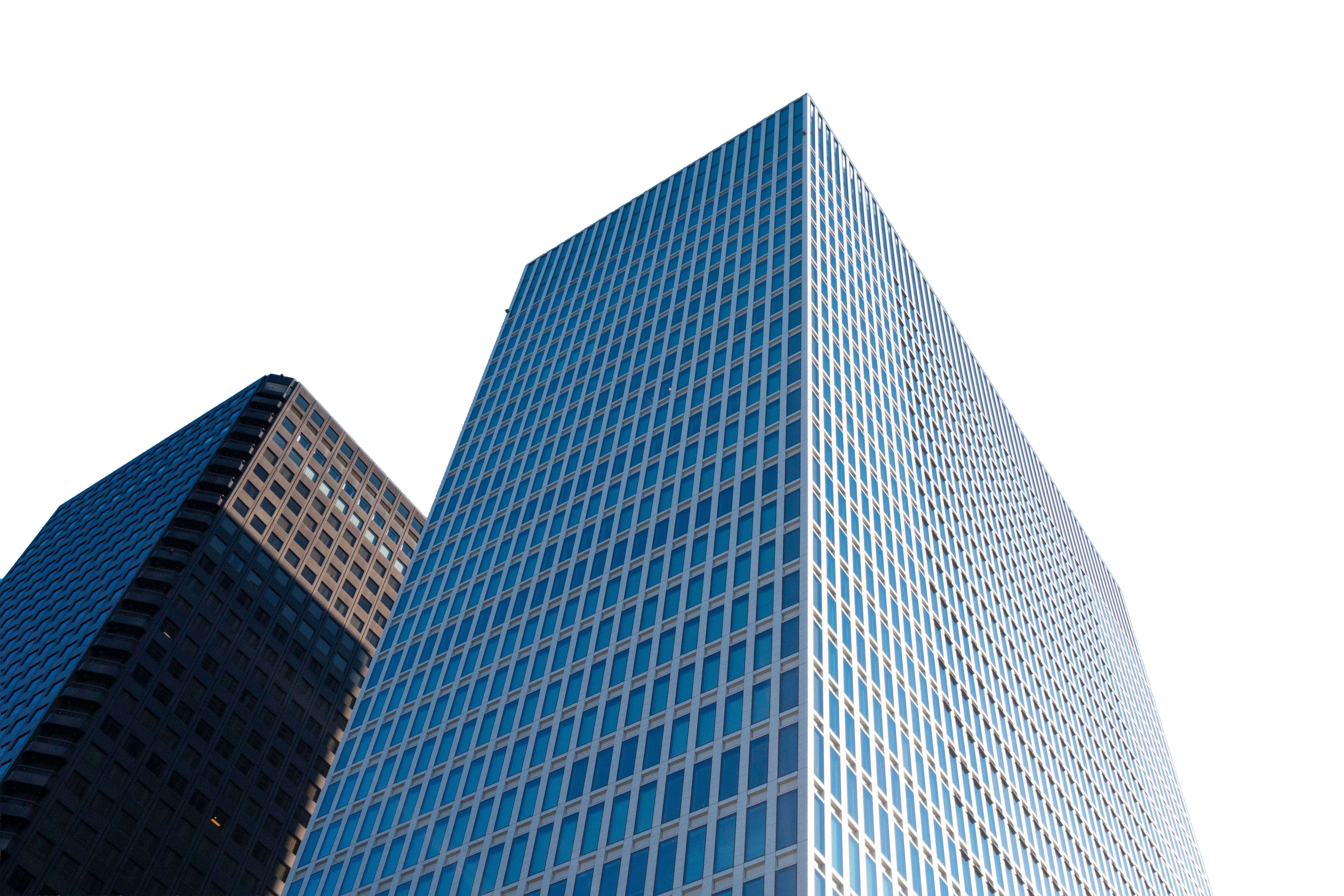 Modern office towers, representing institutional clients across the globe